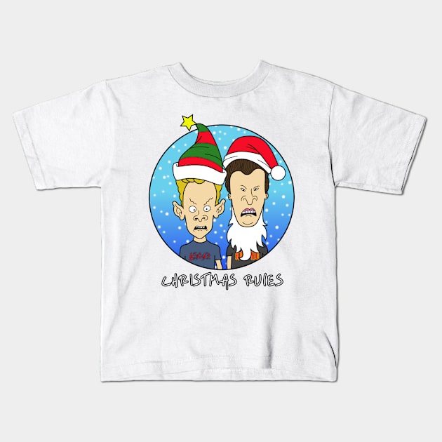 BEAVIS AND BUTTHEAD DO CHRISTMAS! Kids T-Shirt by art_of_josh